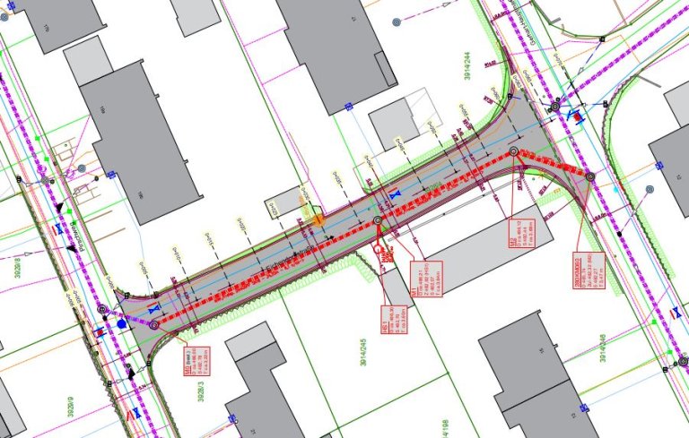 Ausbau der Eichendorffstraße (West) - Beginn der Arbeiten