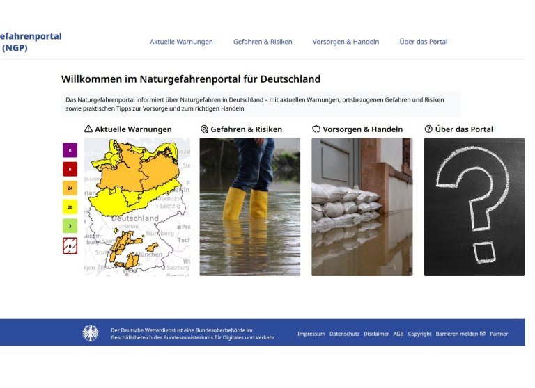 Naturgefahrenportal Deutscher Wetterdienst