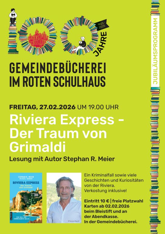 Büchereijubiläum_Lesung Riviera Express